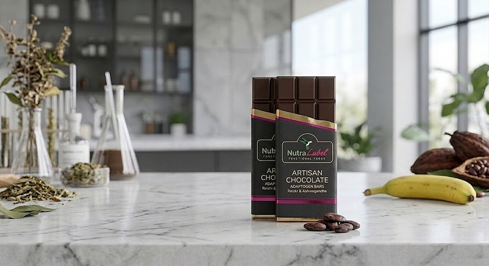 Functional chocolate manufactured under your brand by NutraLabel