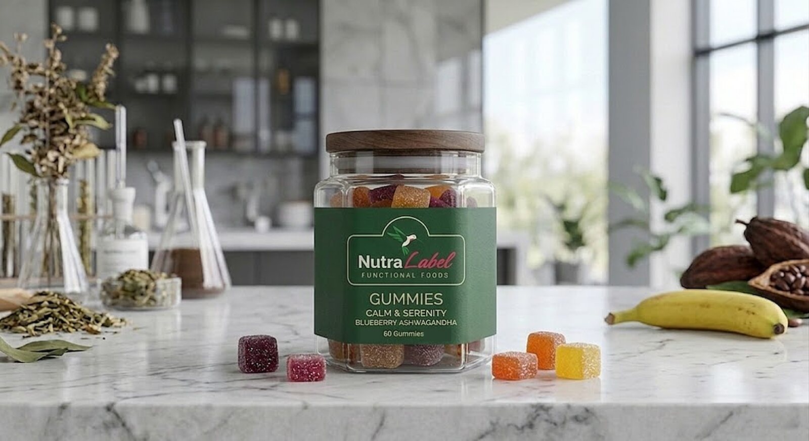 Gummy supplements manufactured under your brand by NutraLabel